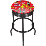 Coca Cola Pop Art 28.5 Swivel Bar Stool by Trademark Global