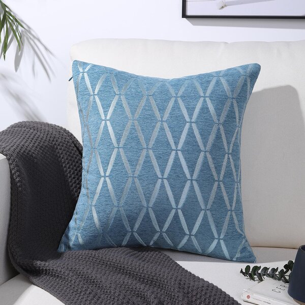 18x18" Royal Blue Luxury Hessian Fabric Cushion Covers Zips Home Decor 45cm 