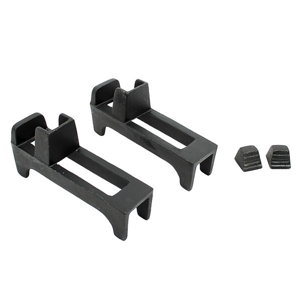 Shop Chimney Black Cast Iron Pair of Fireback Feet 6.5 x 2.5 inch