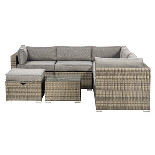 6 Seater Rattan Corner Sofa Set By Sol 72 Outdoor