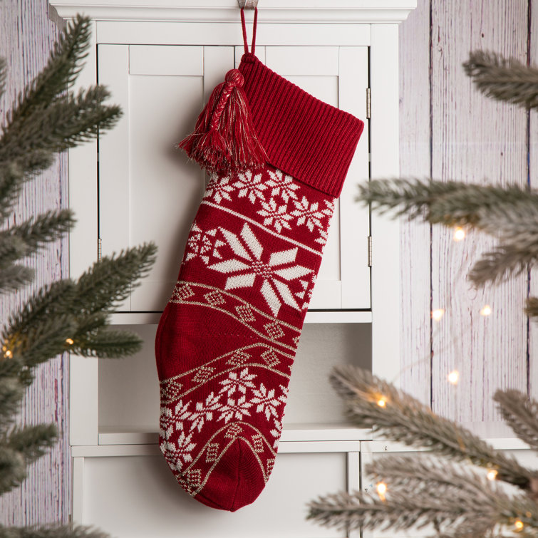 Knitted Acrylic Stocking