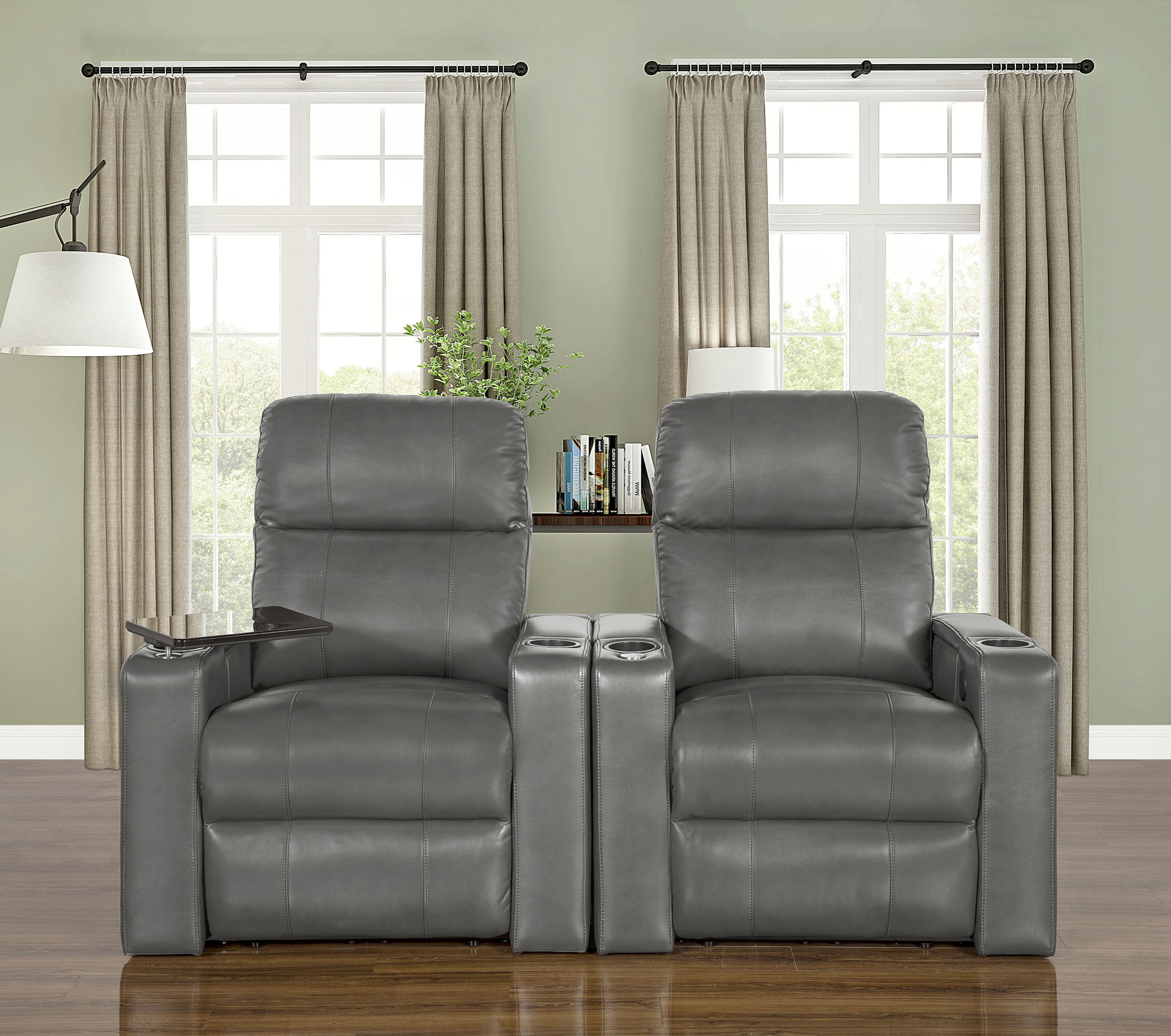 Ebern Designs Home Theater Row Seating Row Of 2 Reviews