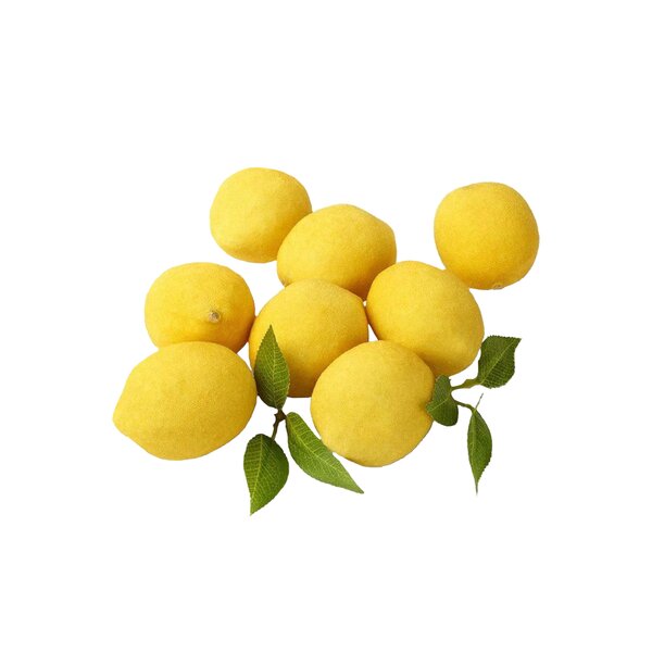 ALEKO Decorative Realistic Artificial Fruits Package of 20 Yellow Cherries 