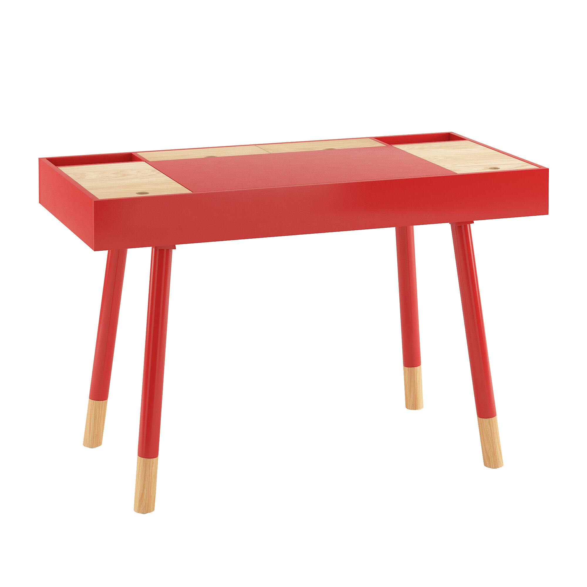 Mercury Row Chiesa Solid Wood Desk Reviews Wayfair