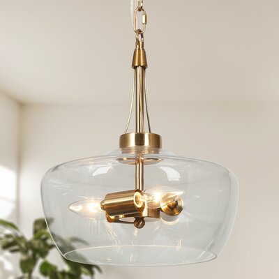 Hannahs 3-Light Medium Dome Kitchen Island Pendant Light