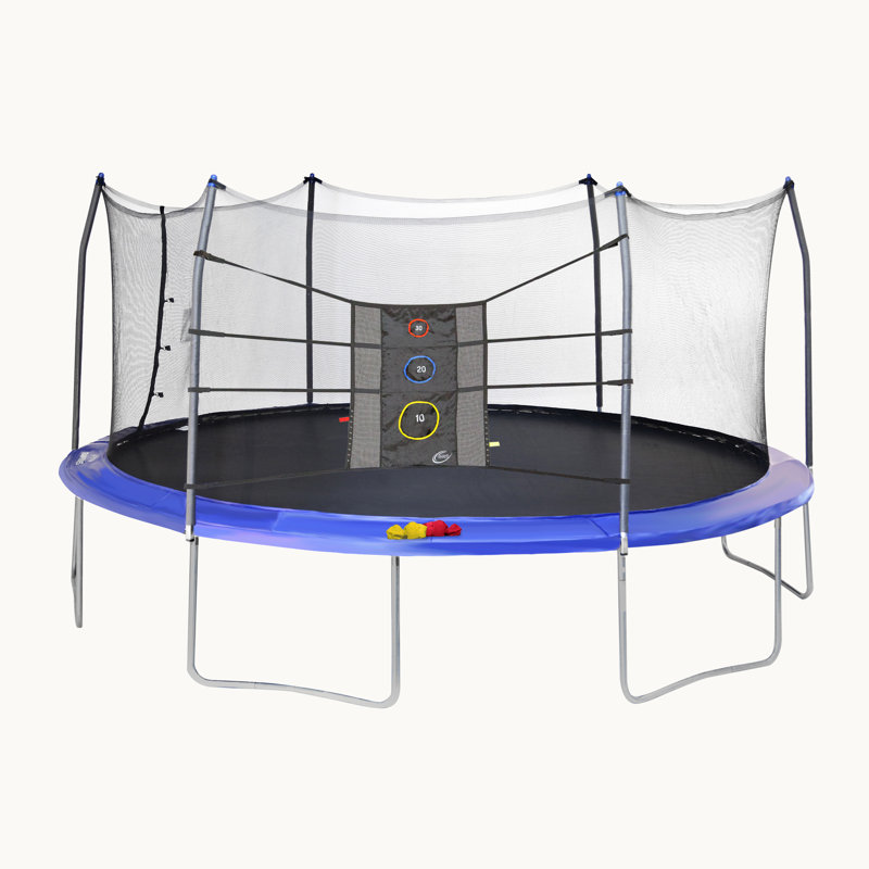 Skywalker 15 Oval Backyard Trampoline With Safety Enclosure Wayfair