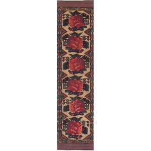 One-of-a-Kind Ghafkazi Hand-Knotted Beige/Red Area Rug