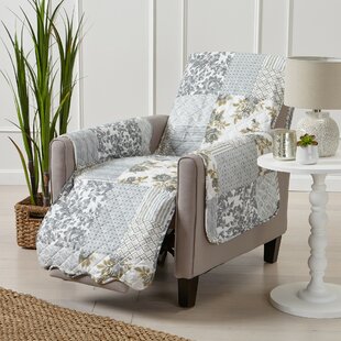 Patchwork Scalloped Printed Box Cushion Recliner Slipcover By Winston Porter