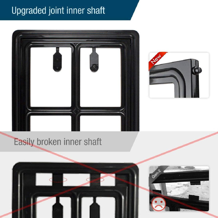 Feidigeluo Pet Door For Screen Door Sliding Dog Screen Door Inner Size 12 X 16 Inches Lockable Doggy Door Magnetic Automatic Closing Wayfair