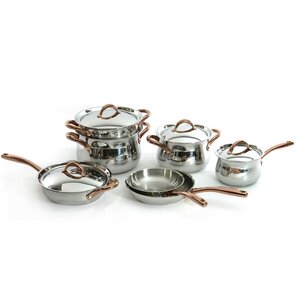 Ouro 11 Piece Stainless Steel Cookware Set