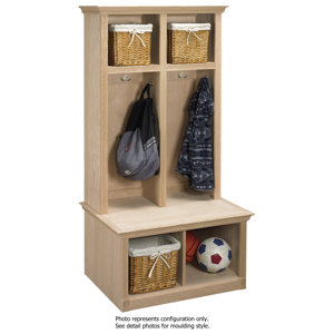 2 Piece Sit and Store Hall Tree Set