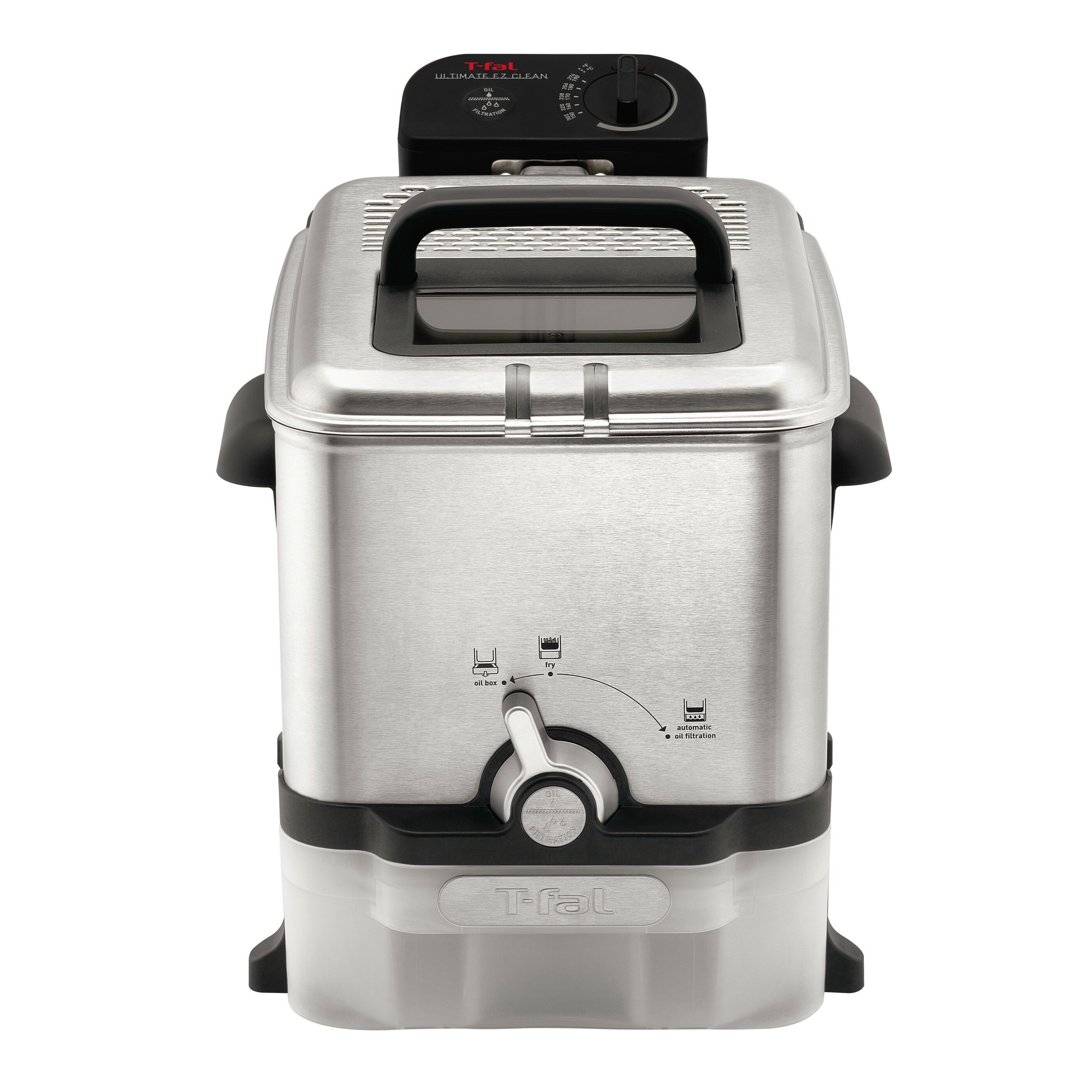 Stainless Steel T-fal Deep Fryer with Basket Easy to Clean Fryer Oil... 