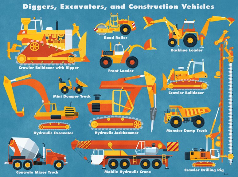 digger trucks for kids