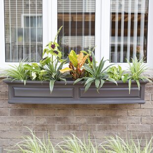 Details about   3pcs/Length 23.25" Brick Red Plastic Window plants Boxes with Tray garden patio 