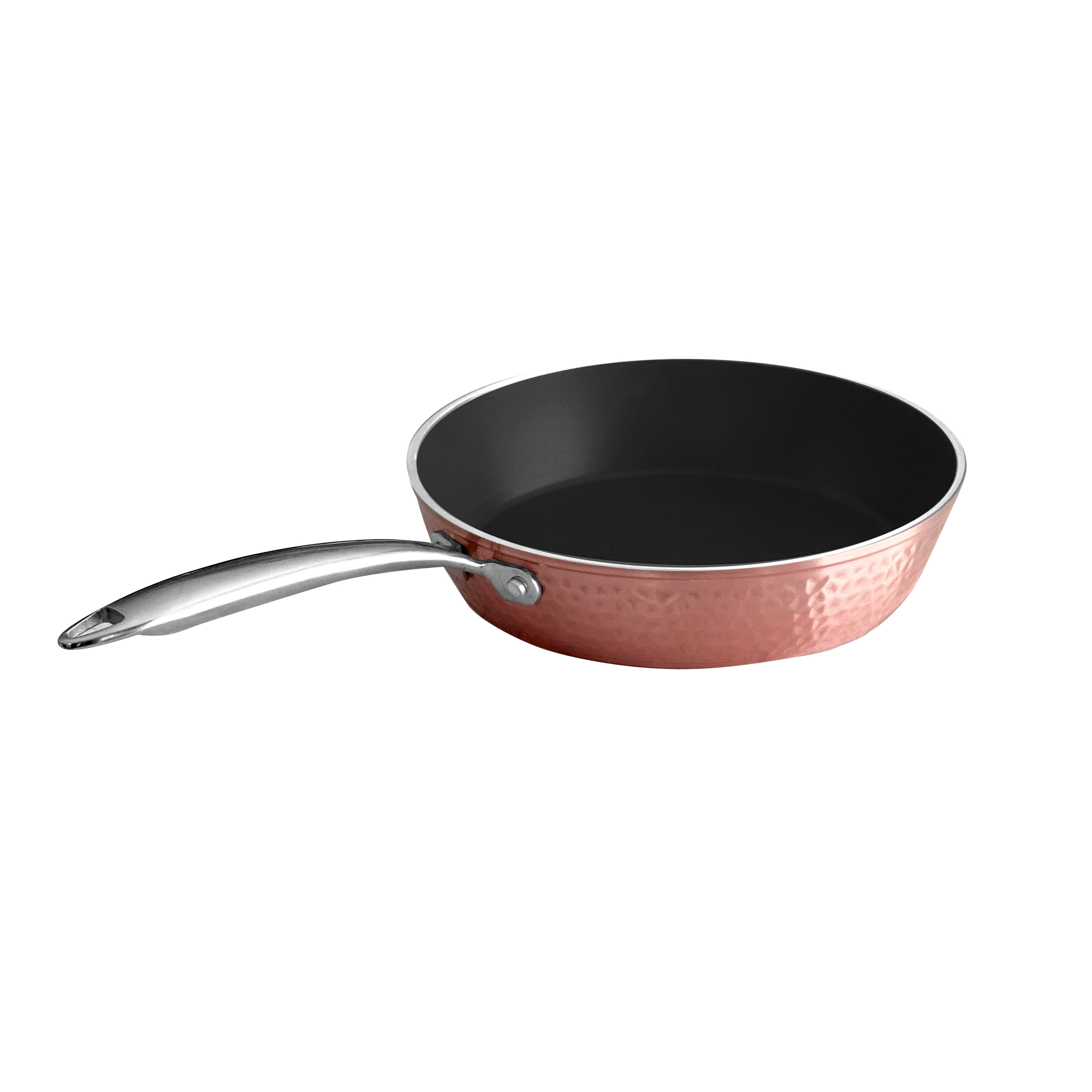 Orgreenic Hammered Cookware Rose Series 10 Inch Skillet Fry Saute Pan Ceramic Cookware Coated Nonstick Surface Aluminum Construction Even Heating Oven Stovetop Dishwasher Safe 1 Wayfair