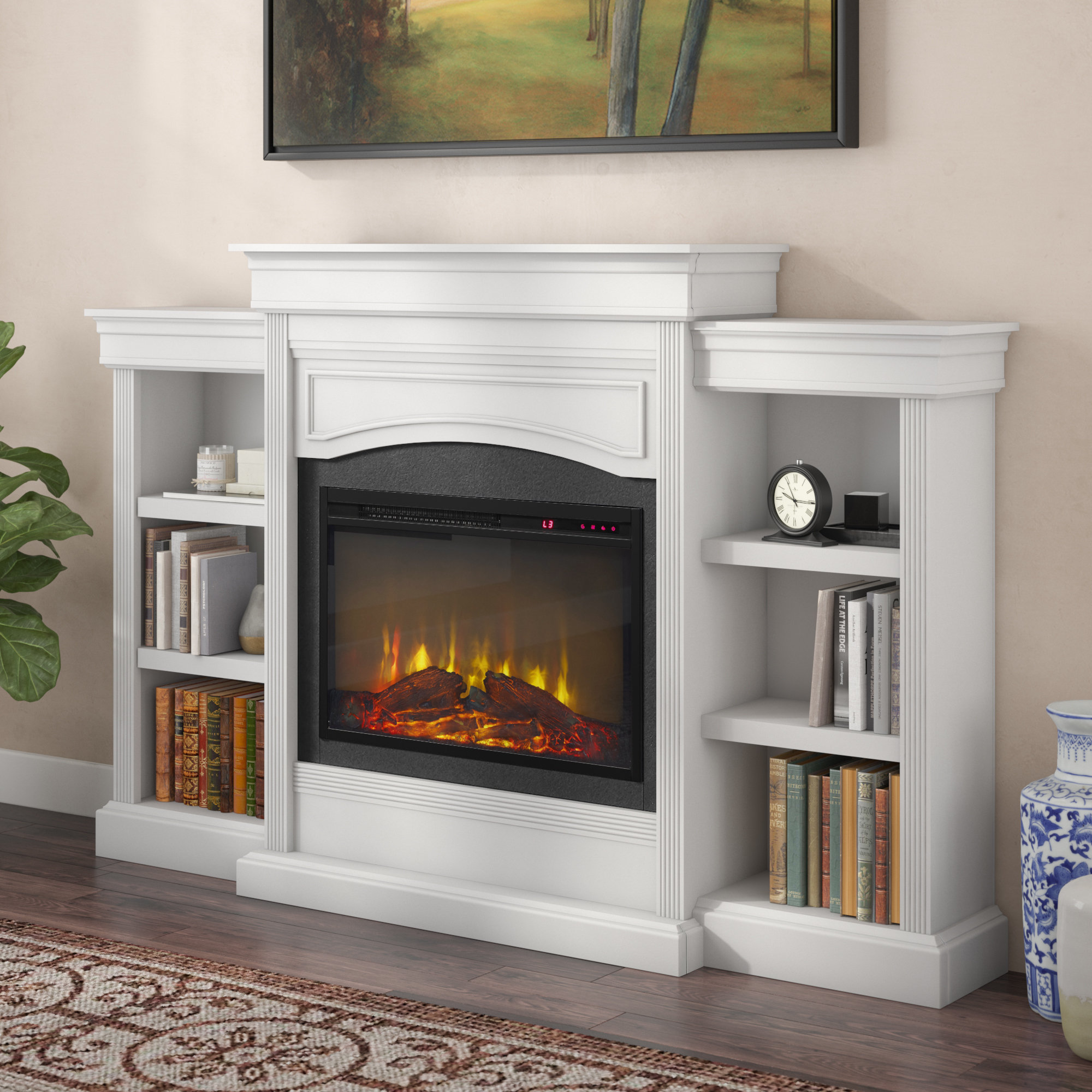 Allsop Mantel Wall Mounted Electric Fireplace