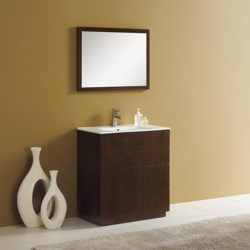 Cosmo 36" Single Vanity Set with Mirror