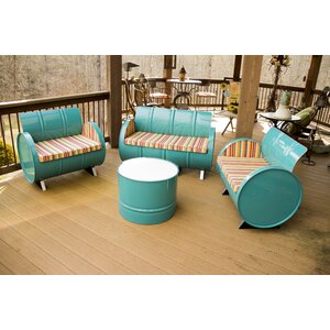 Outer Banks 4 Piece Seating Group with Sunbrella Cushions