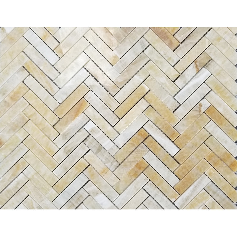 Herringbone 1 X 4 Natural Stone Mosaic Tile In Gold Yellow Stone Mosaic Tile Stone Mosaic Gold Tile