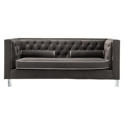 Everly Quinn Rima Standard Sofa Upholstery Brown