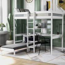 Twin Loft Beds With Desks Wayfair