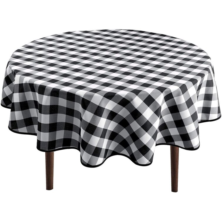 Farmhouse Linen Tablecloth 24 COLORS Gingham Natural Check Soft Tablecloth OEKOtex linen tablecloth Natural Checkered Linen Tablecloth