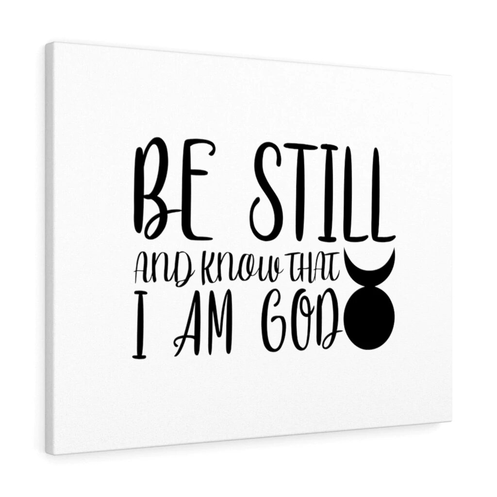 Trinx Know That I Am God Christian Wall Art Bible Verse Print Ready To Hang Wayfair