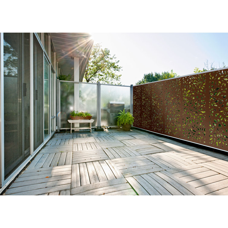 Modinex 6 Ft H X 3 Ft Wbotanical Wpc Composite Fence Panel Reviews Wayfair Modinex 6 Ft H X 3 Ft Wbotanical Wpc Composite Fence Panel Reviews Wayfair