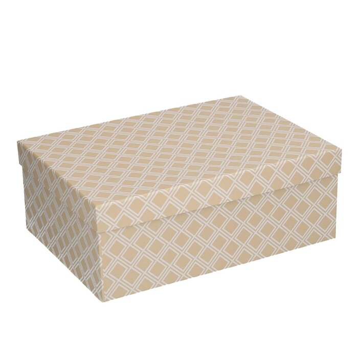 August Grove Rhombus Cardboard Box | Wayfair.co.uk