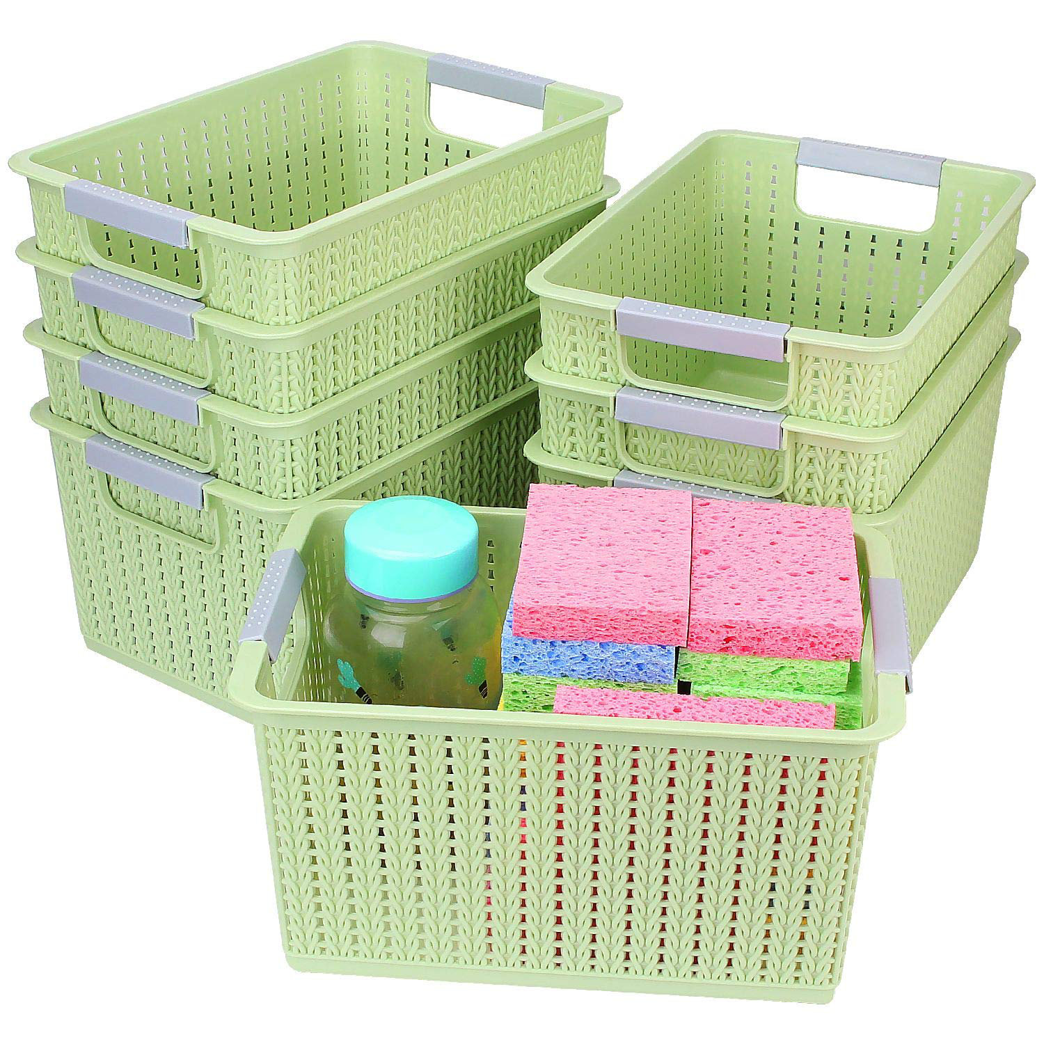 plastic storage bins small