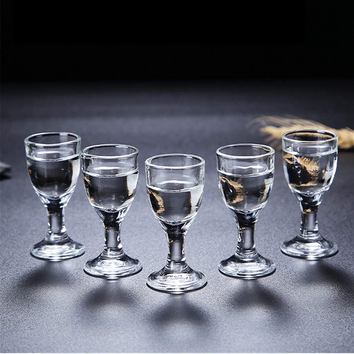 Set of 6 Shot Glasses Shooter 30ml Vodka Stag Party Drink Spirit Liqueur Crystal 