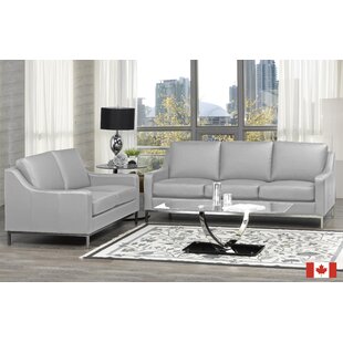Kase 3 Piece Leather Living Room Set ( 6 Seater ) by Rosdorf Park