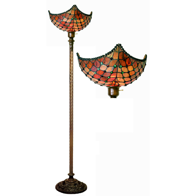 Astoria Grand Raposa Beaded 72 Torchiere Floor Lamp Reviews
