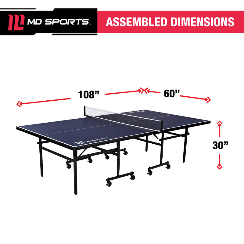 Md Sports Official Regulation Size Foldable Indoor Table Tennis