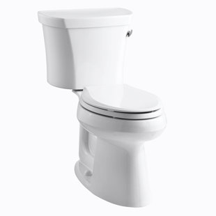 Go to store & view more images Kohler Highline 1.28 GPF Elongated Two-Piece Toilet