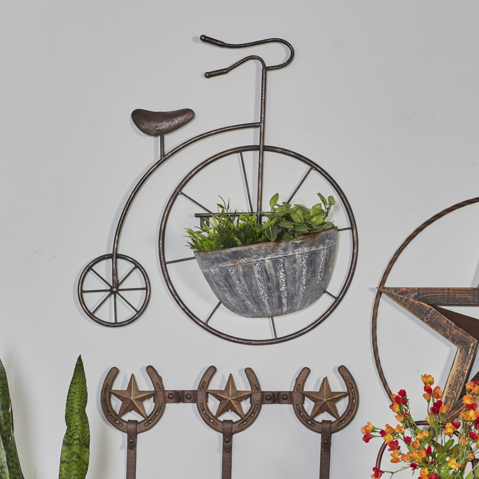 Delivery Trike Planter Rustic Three Wheeler