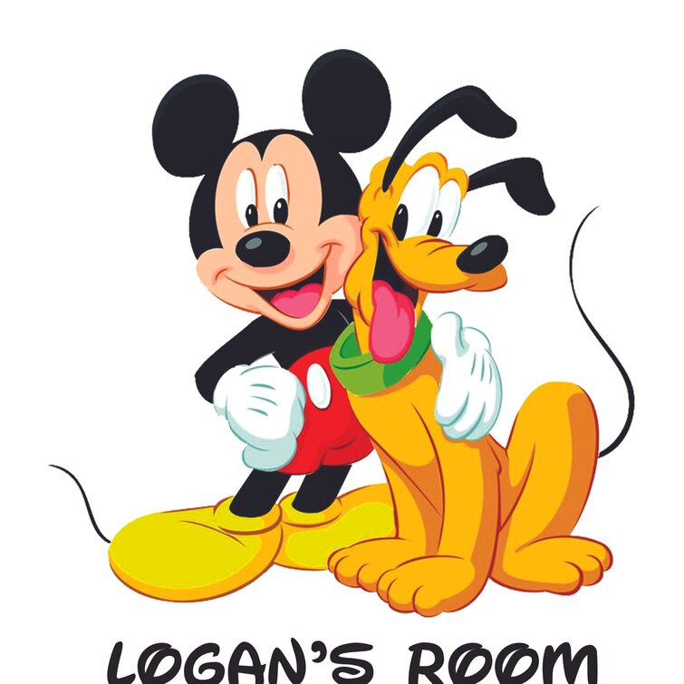 Design With Vinyl Pluto And Mickey Mouse Disney Cartoon Customized Wall Decal Wayfair