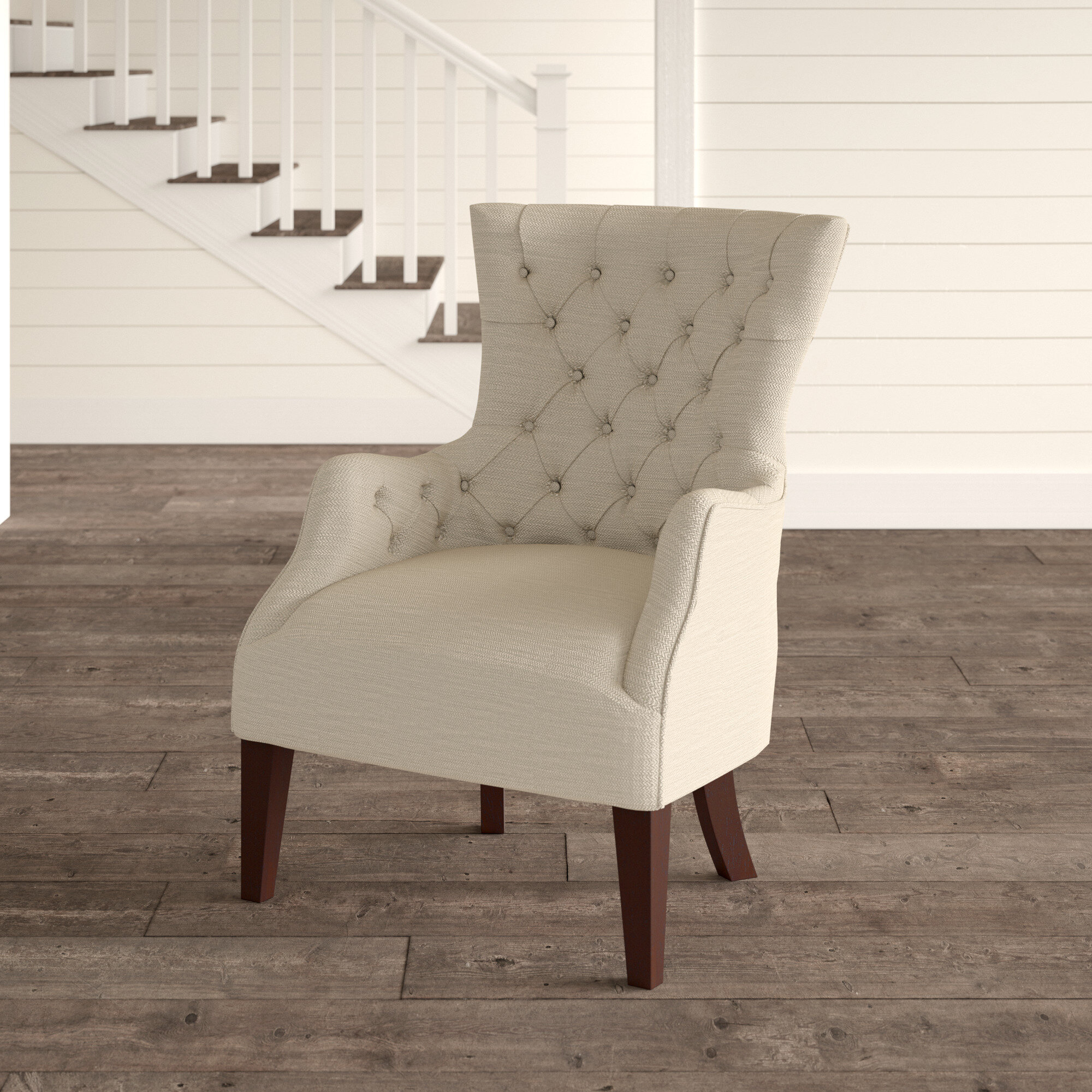 Birch Lane Heritage Steelton Button Tufted 21 25 Wingback Chair