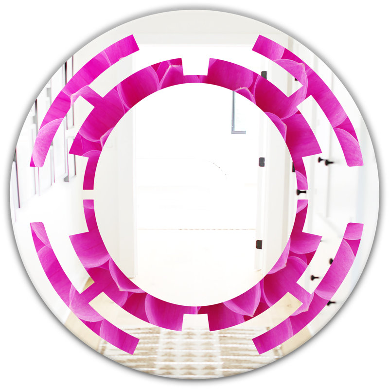 East Urban Home Flower And Petals Space Cottage Americana Frameless Wall Mirror Wayfair