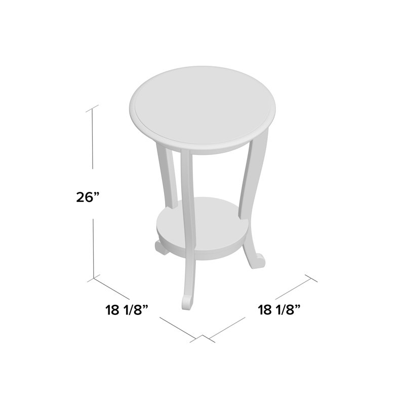 Three Posts Regan Solid Wood 3 Legs End Table With Storage Reviews Wayfair