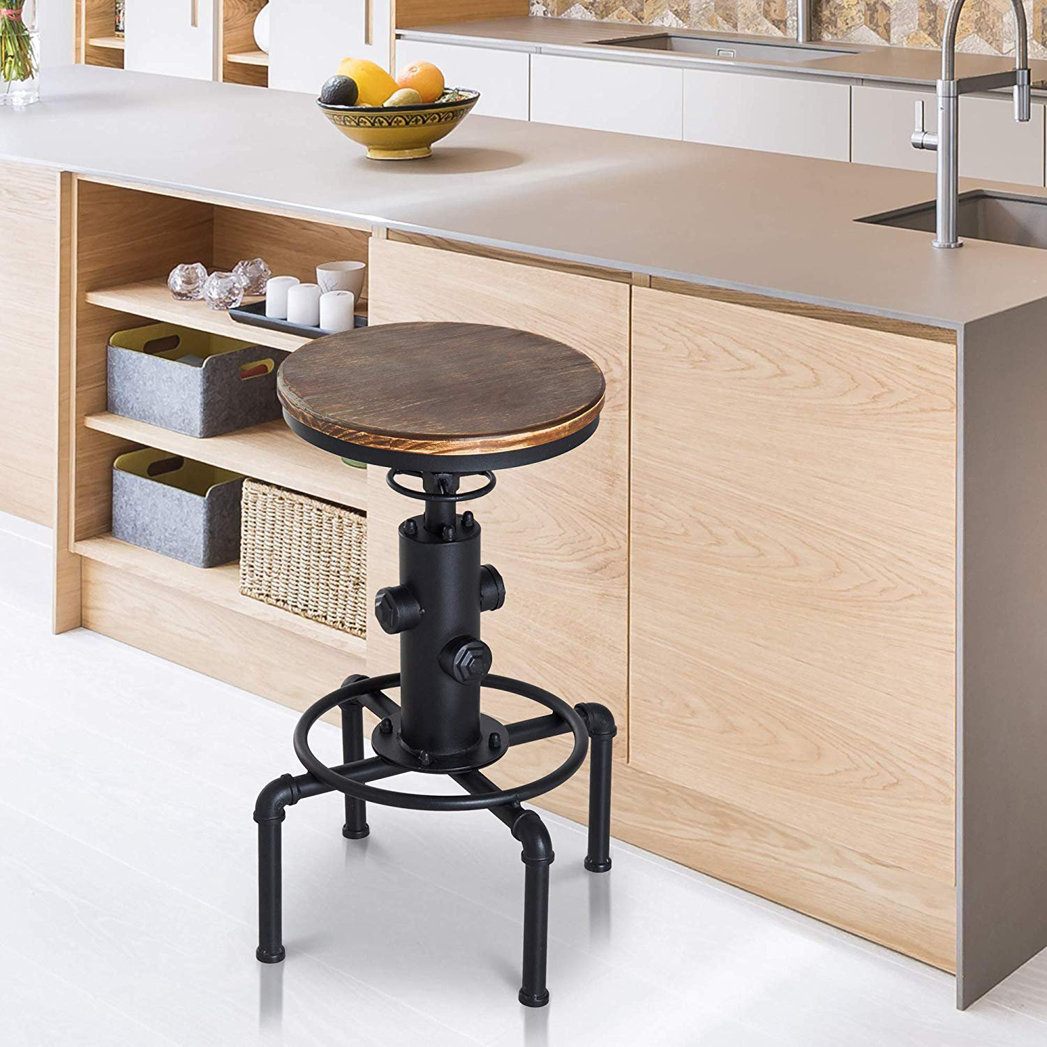height adjustable kitchen stool