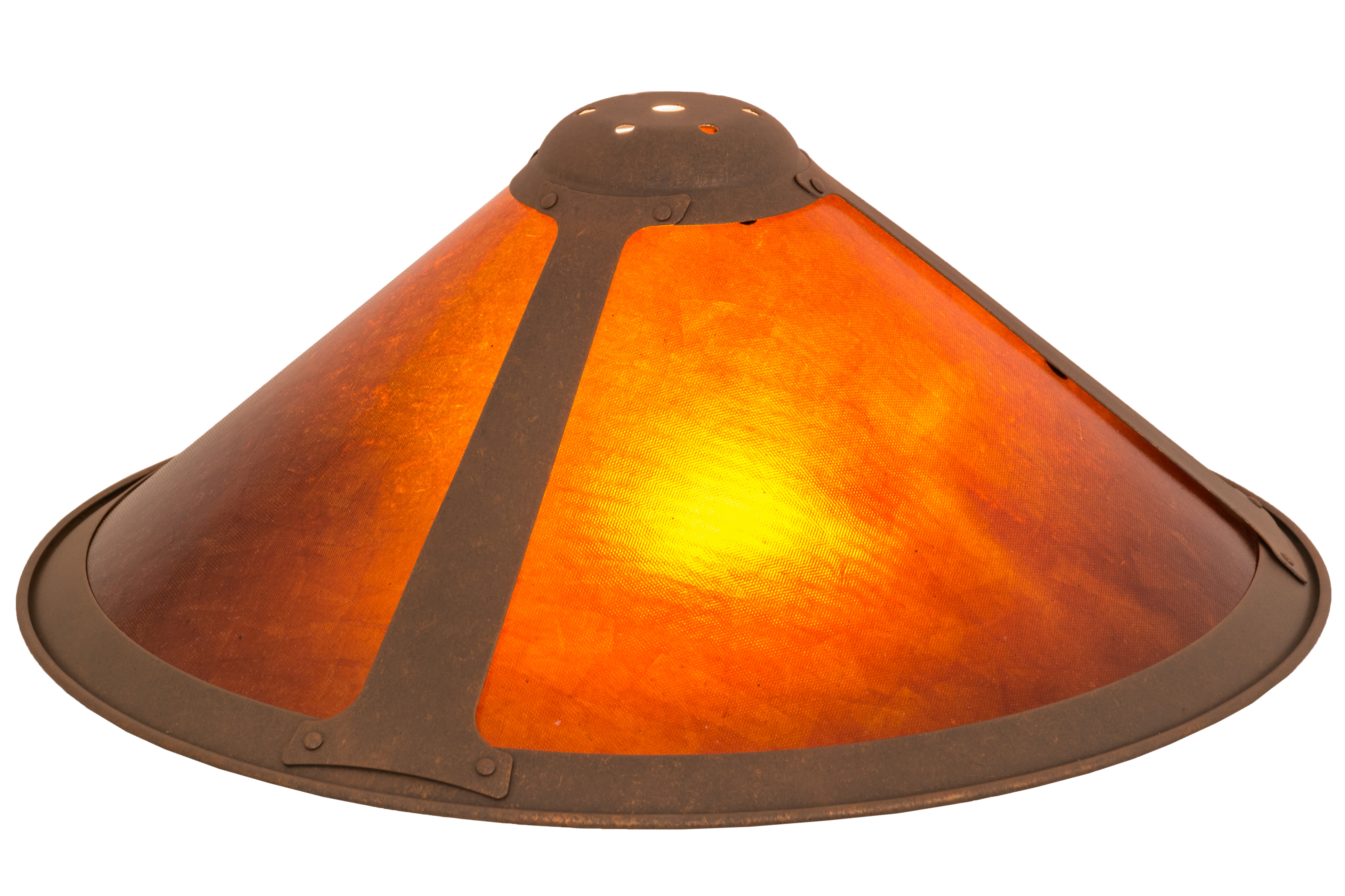 amber mica lamp shade