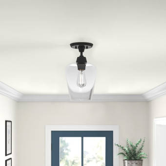 Red Barrel Studio Baldridge 3 Light 18 Simple Bowl Semi Flush Mount Reviews Wayfair