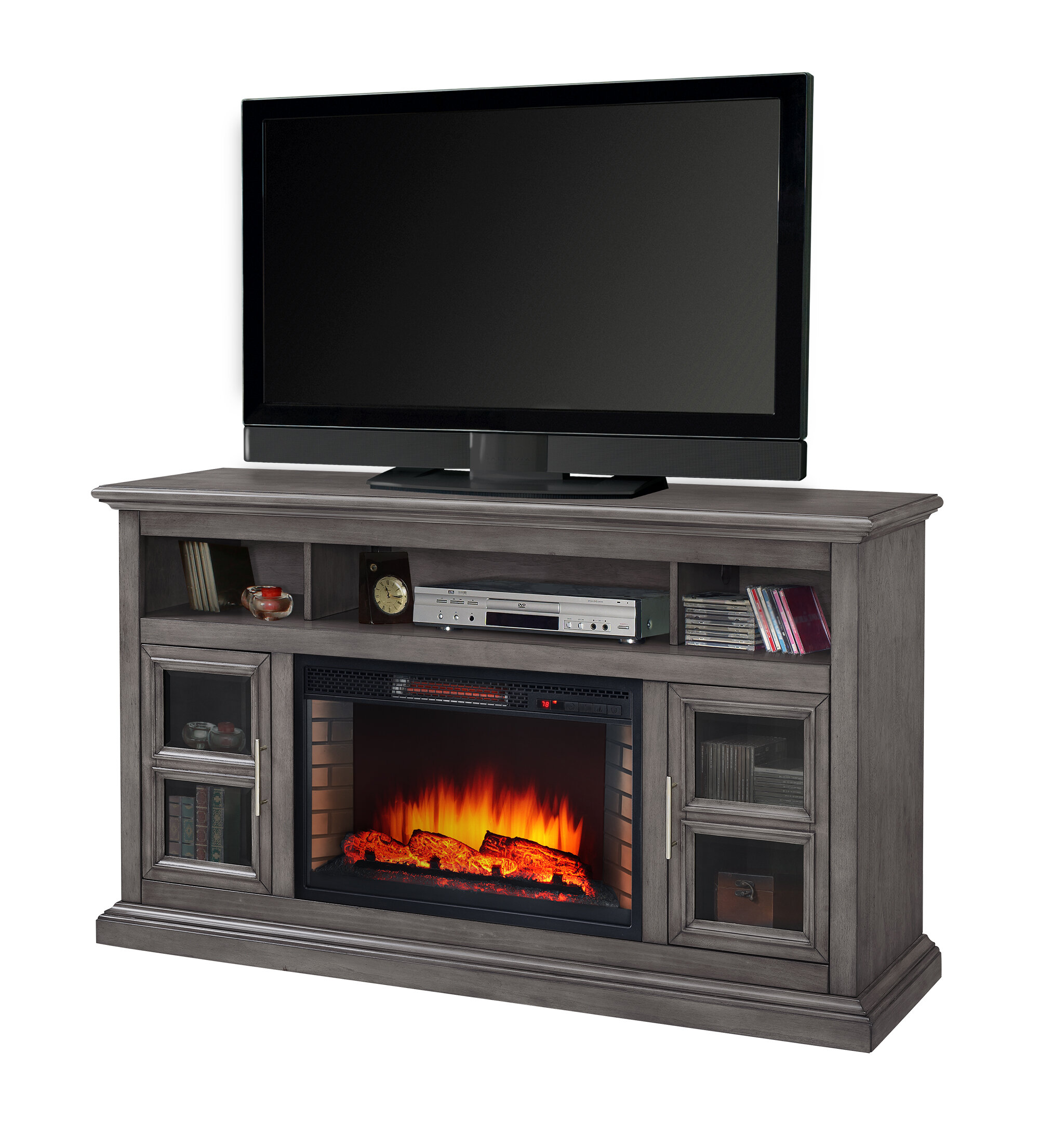 fireplace tv stand with bluetooth