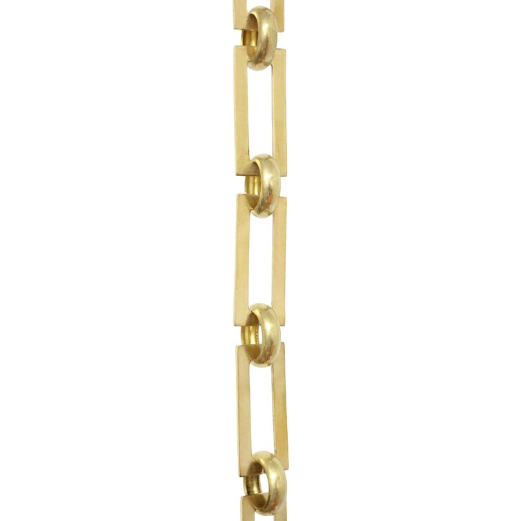 RCH Hardware CH-12-AD-3 Decorative Solid Chain for Hanging Chandeliers and Pendant Lighting-Rectangular and Circular Design Unwelded Links 