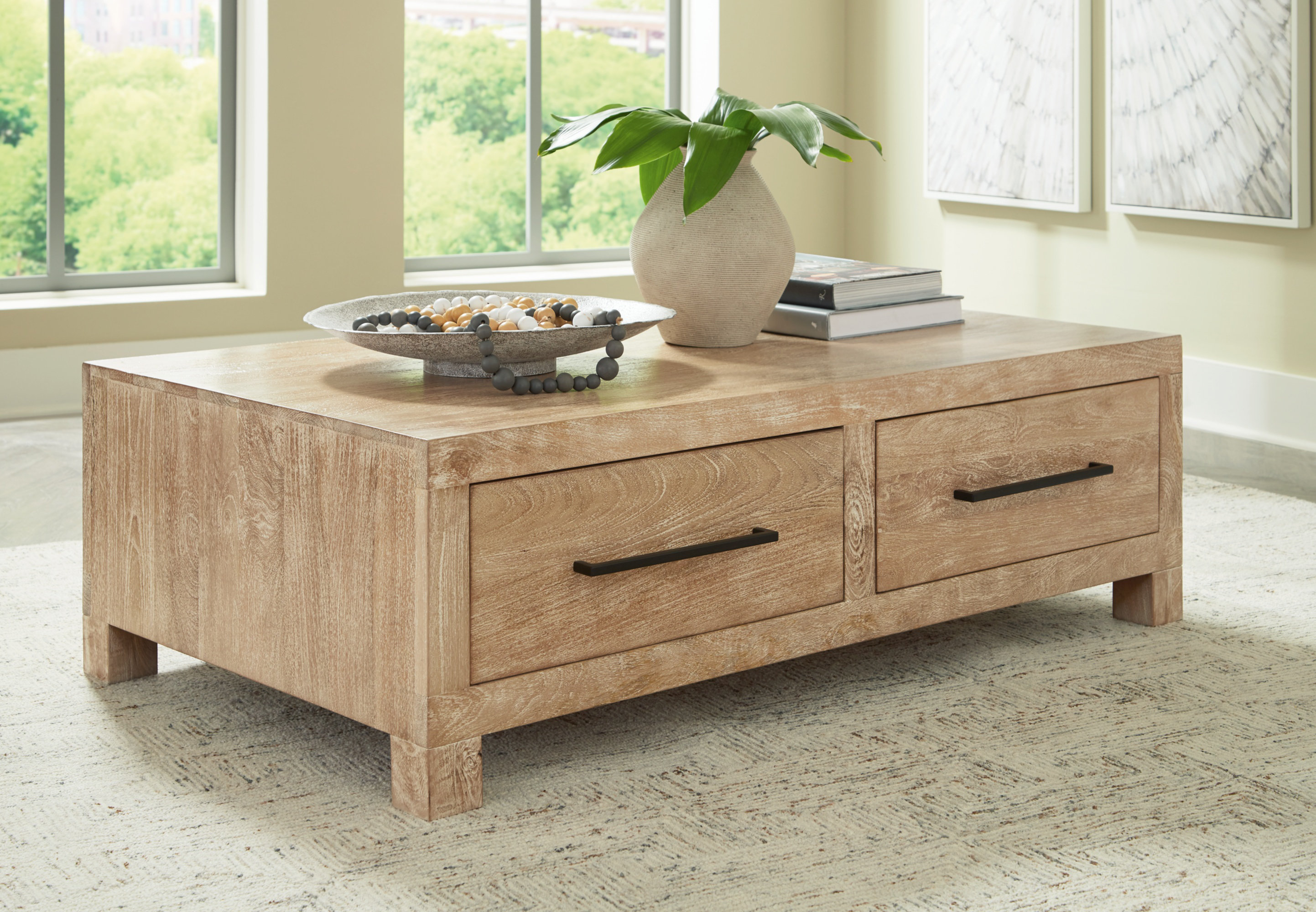 belen coffee table with storage