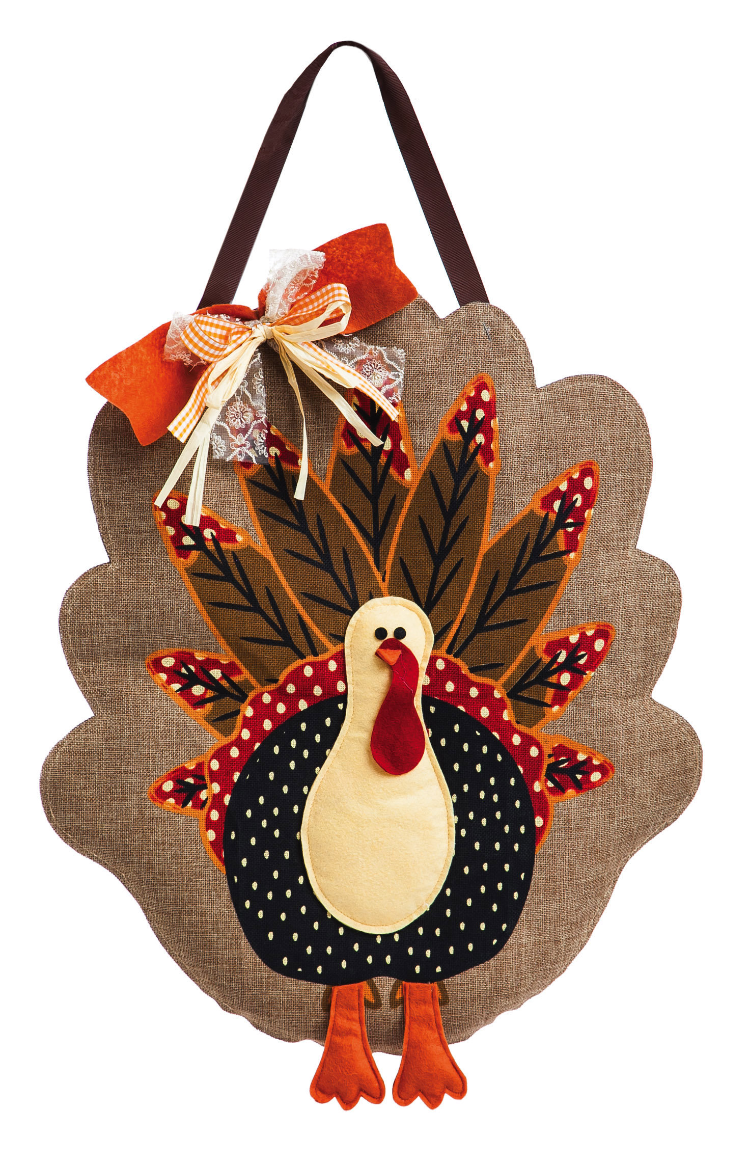 The Holiday Aisle Turkey Burlap Door Decoration Reviews Wayfair