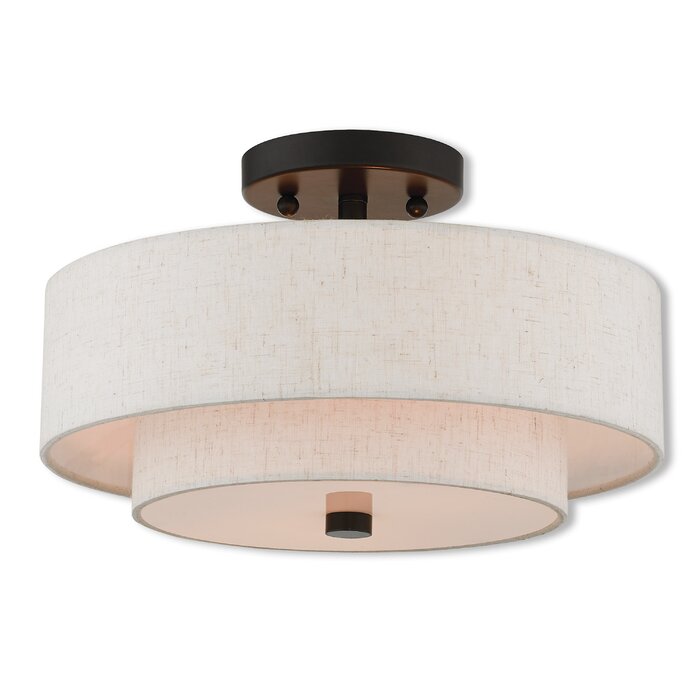 Dundee 2 Light Semi Flush Mount