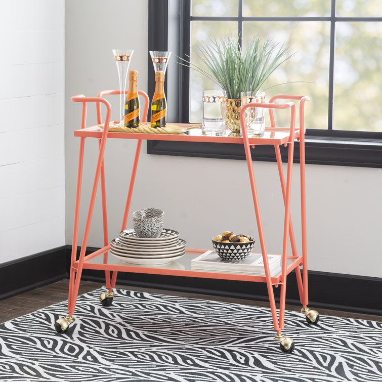 Sarish 30'' Wide Bar Cart