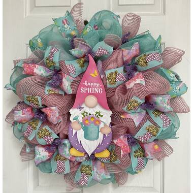 Details about   Happy Easter Truck With Pastel Eggs Handmade Deco Mesh Wreath 